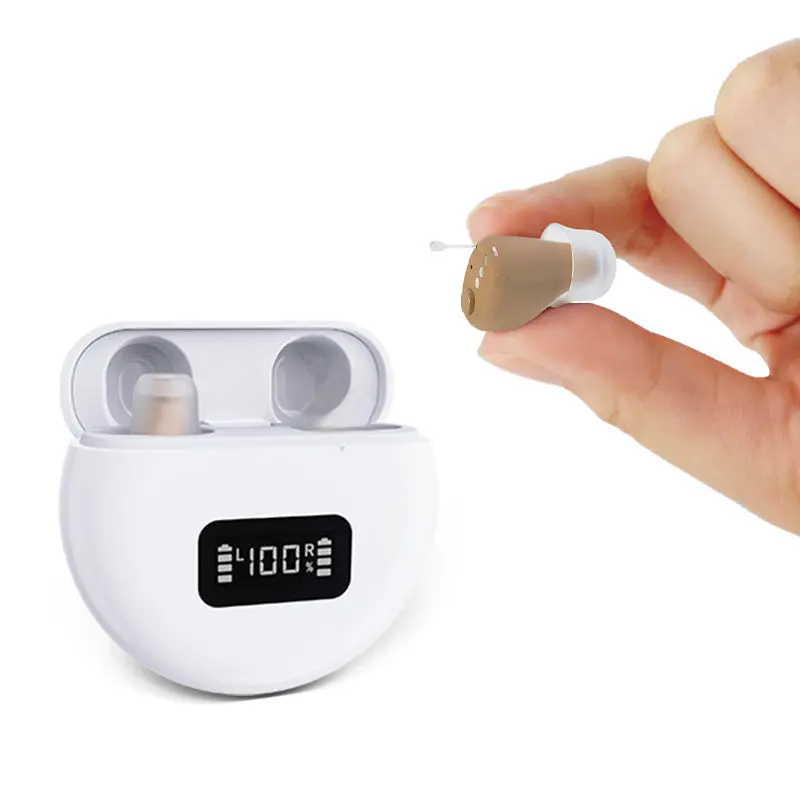 2025 New 10 channel Elderly Hearing Aids Rechargeable cic Deaf Mini Wireless Sound Amplifier Invisible Hearing Aids Headphones
