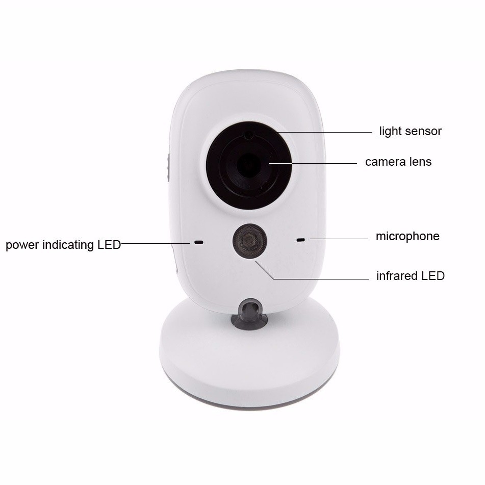 baby monitor baby caregiver baby monitor two way voice intercom and a 3 2 inch screen for easy monitoring