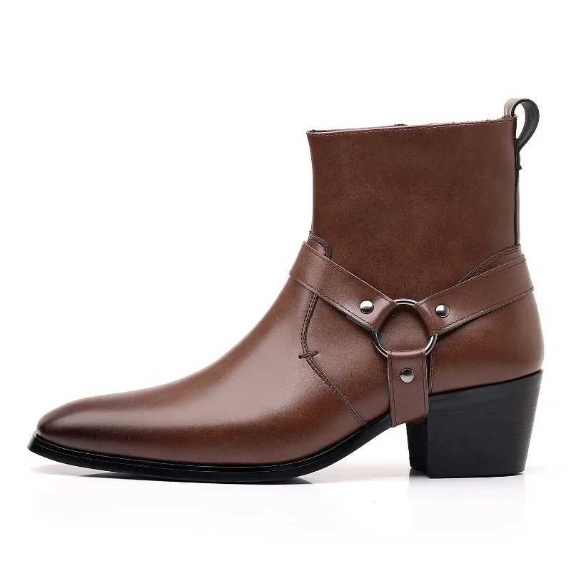 2025Mens Boots Fashion Designer Boots Side Zip Ankle Boot High Quality Leather Boots for Men Chelsea Boot Big Size48 Botas Z250303