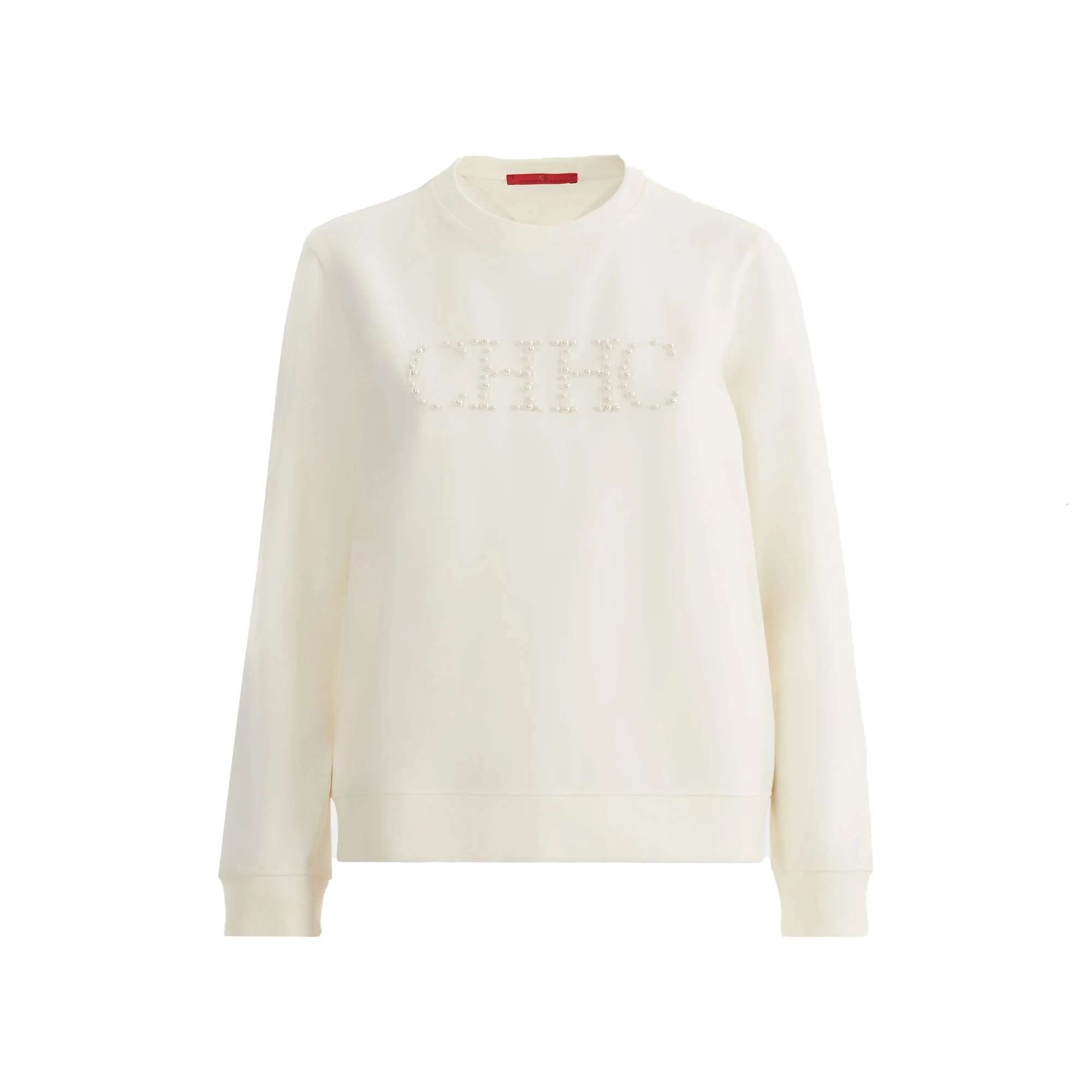 Women's Pullover O Neck Sweatshirt Beading Design Tops Fall Winter Long Sleeve Pulls Fashion Clothes Streetwear Ladies Hoodie