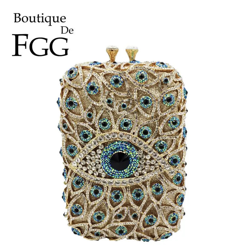 Ship from US Boutique De FGG in stock Women Clutch Purse Rhinestone Evening Purses and Handbags Bridal Wedding Party Crystal Bags 250228FBB