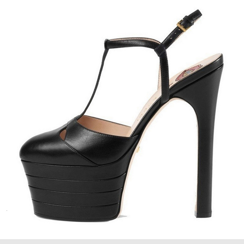 Hateful Heavenly Headed Thick Sole Ultra High Heel Waterproof Platform Sandals Show Color Block Large Rivet Sexy Banquet Shoes