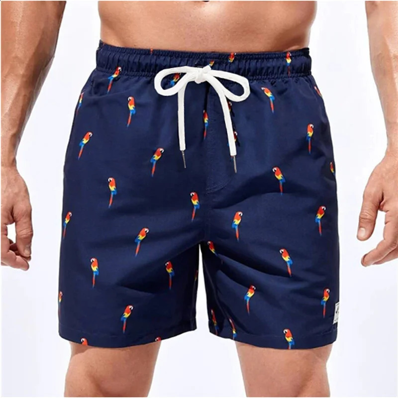 Simple Small Animals Plants Pattern Beach Short Mens Kids Fashion Trend 3D Printed Swim Trunks Casual Streetwear Oversized Pants 250224