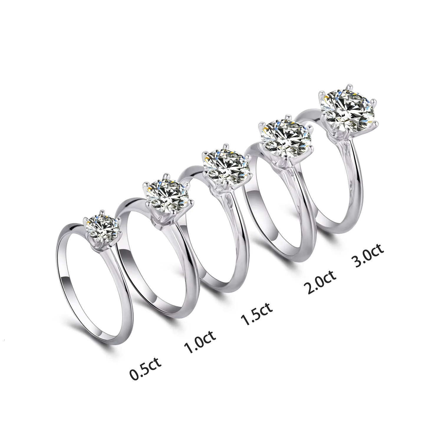 High quality jewelry, pure sier round playing cards, carbon silica rings