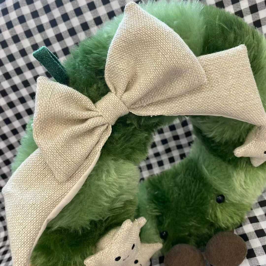 Plush Dolls Fun Christmas Nordic Spruce Wreath Christmas Tree Plush Doll Cute Wreath Pendant New Gift
