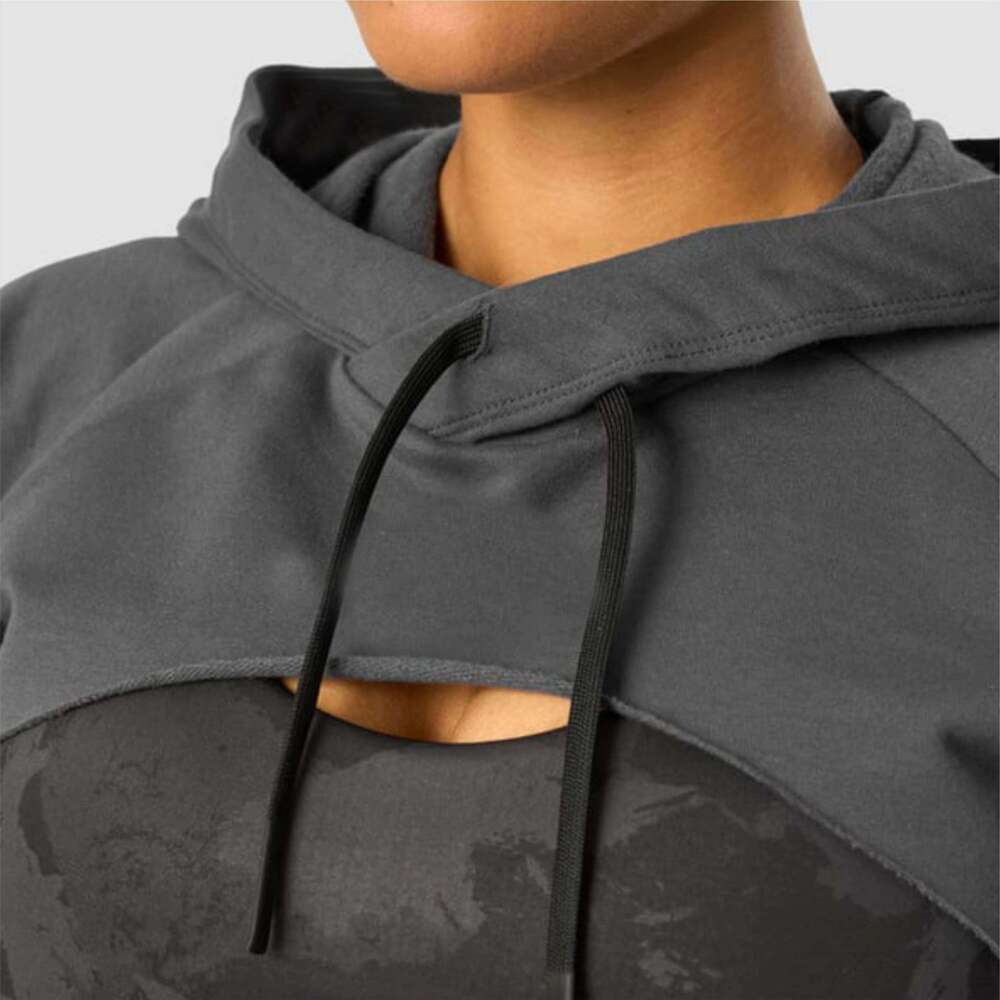 Women's Fashionable Cropped Hoodie Top - Chic Versatile, Great For Layering And Casual Outings