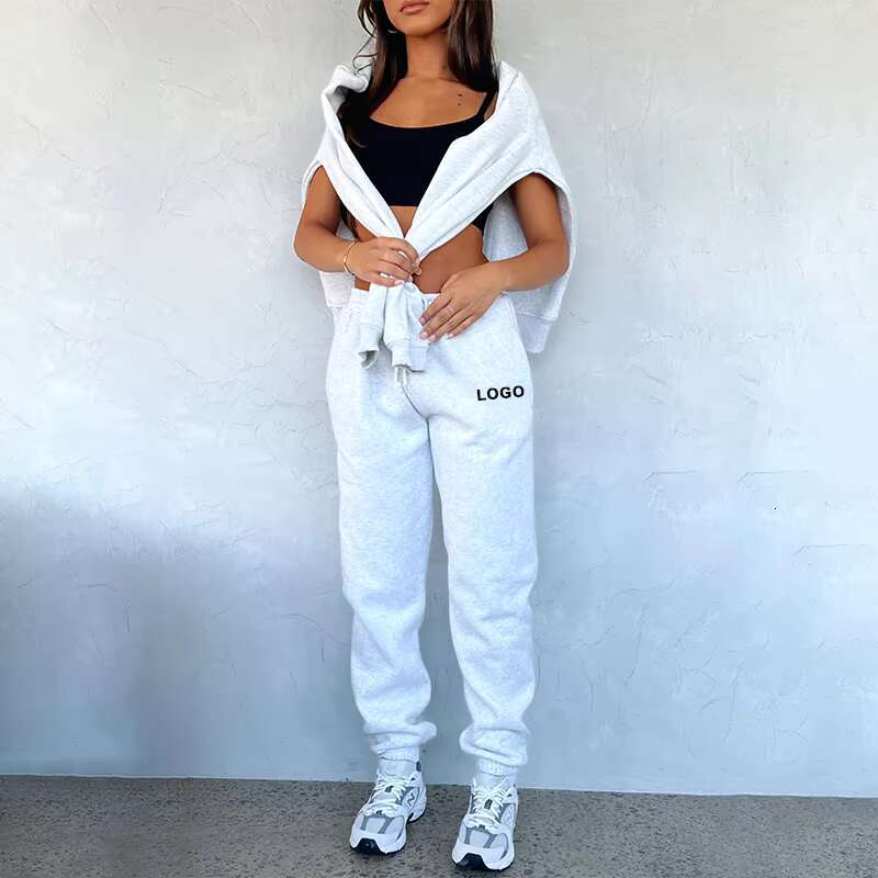 2023 Casual With Pants 2 Piece Clothing Manufacturers Custom Women's Hoodies Set