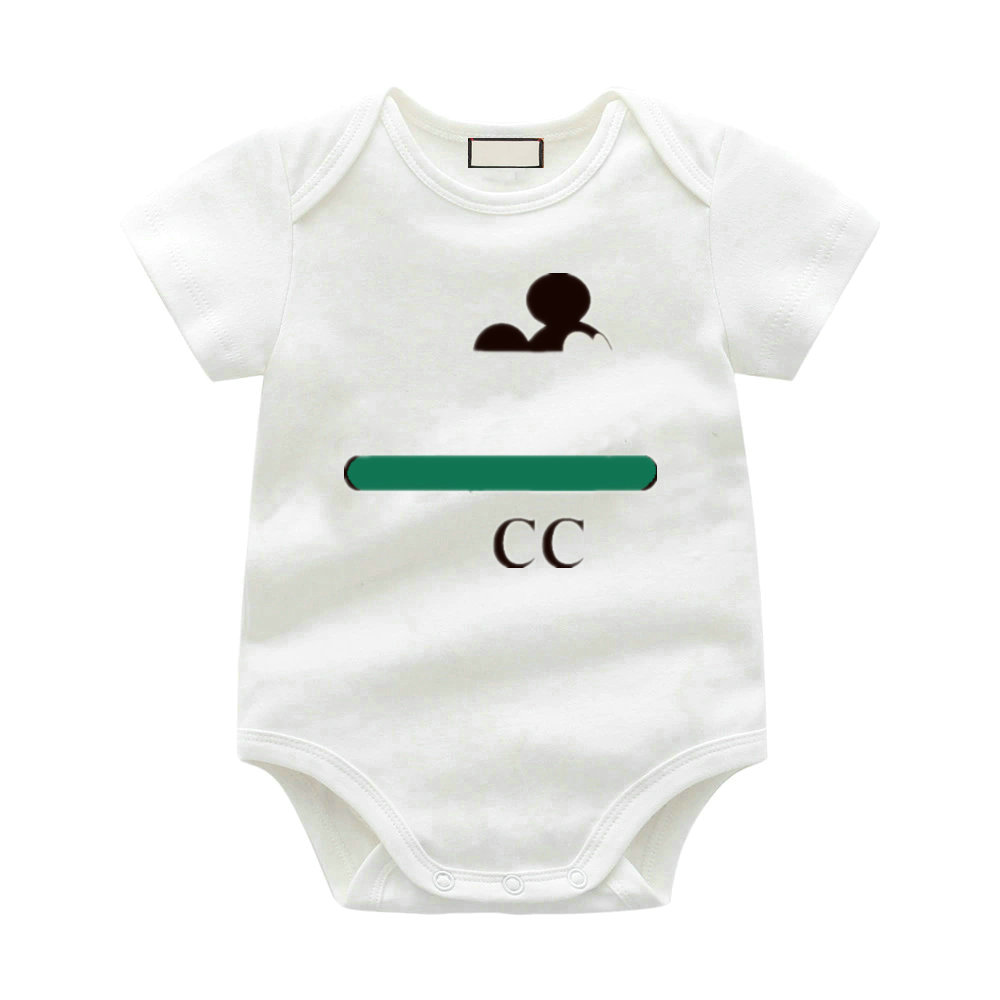 Summer newborn Rompers Boys girls designer print Fashion luxury 100% cotton Frog pants jumpsuit kids Jumpsuits children's clothing