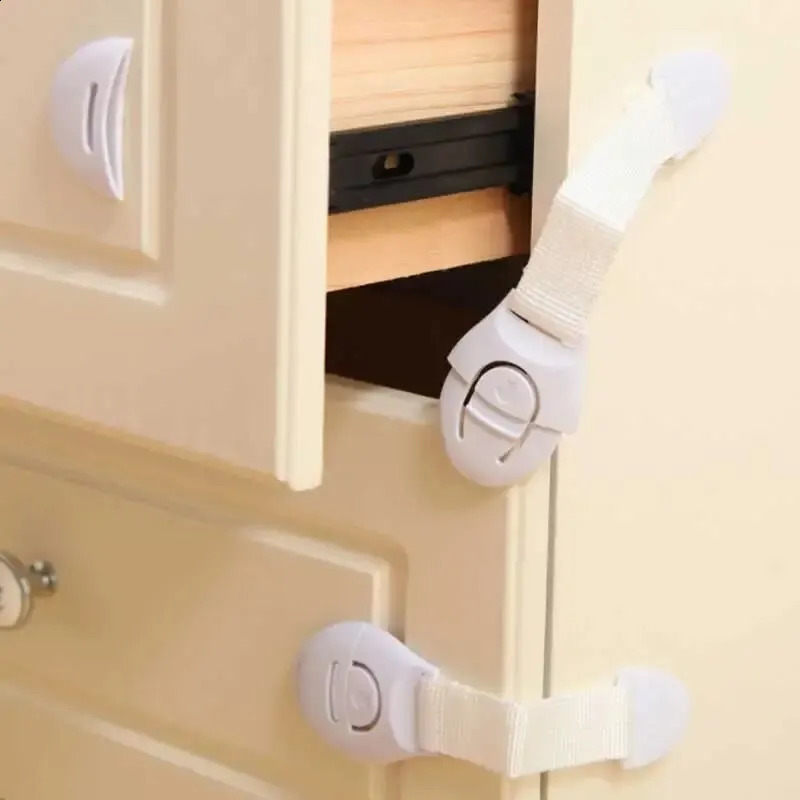 10PCS Baby Safety Lock Drawer Multifunctional Child Antipinch Toilet Products 250221