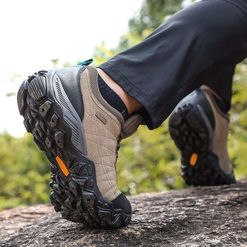 Hiking Mens Designer Winter Climbing Trekking Sneakers for Men Leather Outdoor Sports Work Man Shoes