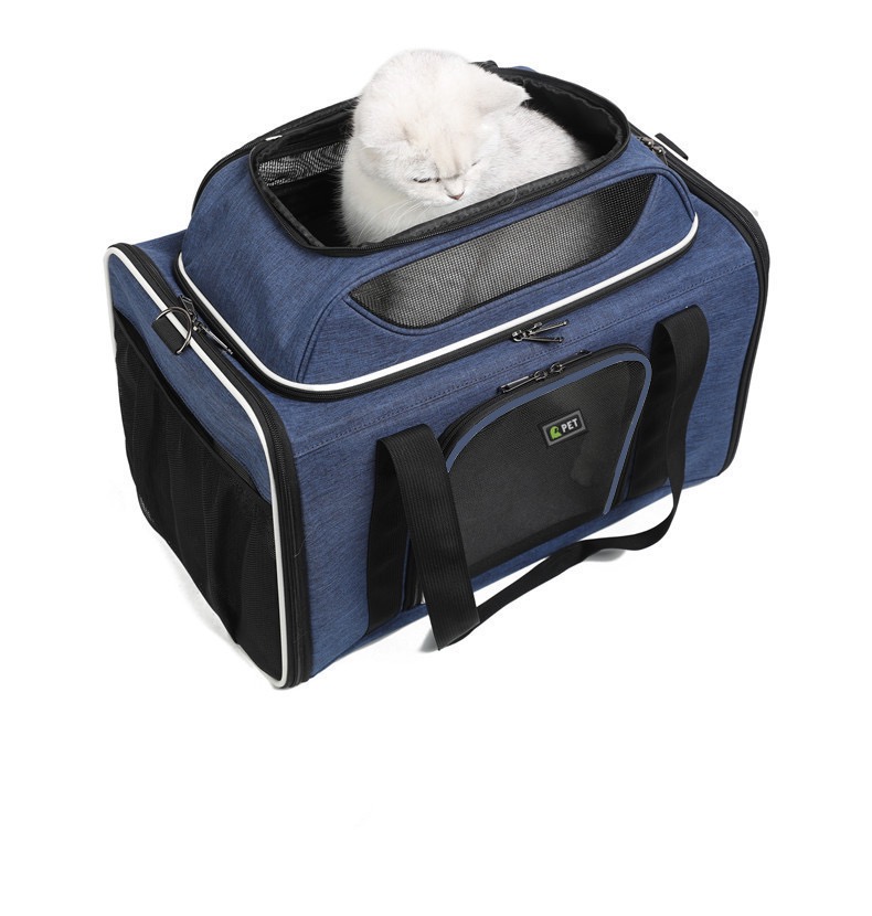 Cat, Dog Carrier for Small Medium Cats Expandable Soft Sided, Collapsible Travel Puppy Carrier