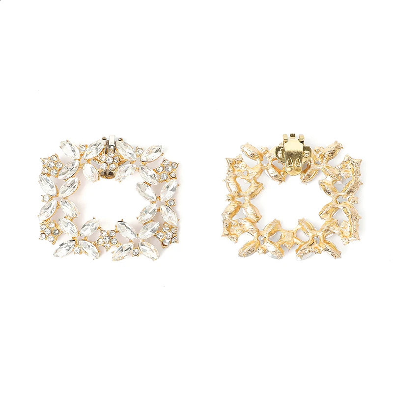 1PC Lady Shoe Clips Women High Heel Charm Jewelry Shoes Rhinestones Crystal Decoration Wedding Bride Shoes Decoration 250218