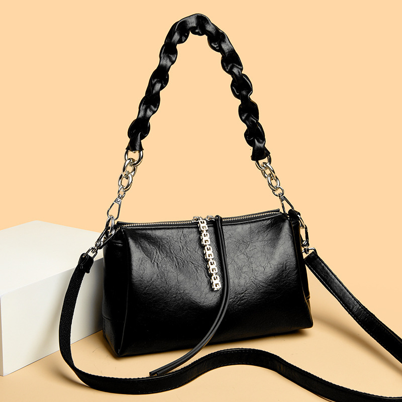 toteBag Shoulder bag ROSE NOIRE New Women's Chain Box Niche, High-End, Fashionable, Crossbody, Single Shoulder, Small Square Bag, Armpit Bag