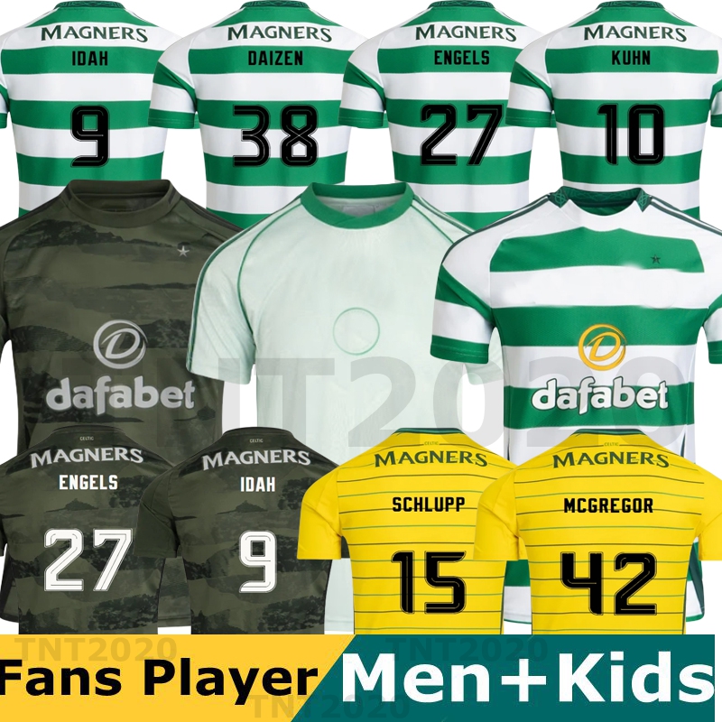 2025 2026 DAIZEN Home Away Celts Soccer Jersey McGREGOR 120 Years Hoops Anniversary Irish Origins Special Comfortable football jersey KUHN IDAH ENGELS JOTA