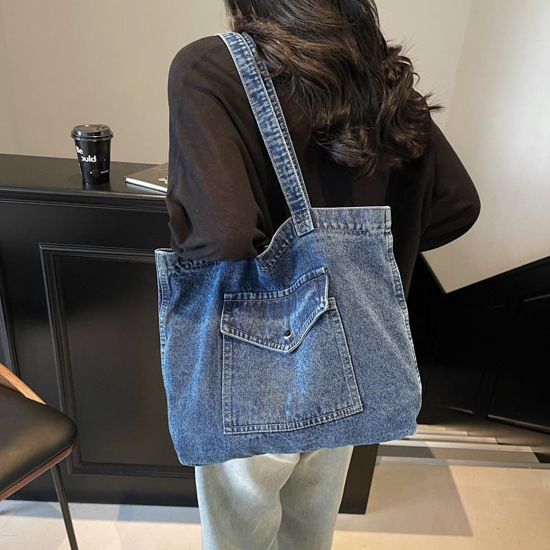 Cowboy women's 2025 new large capacity campus style shoulder ins casual hand-held tote bag