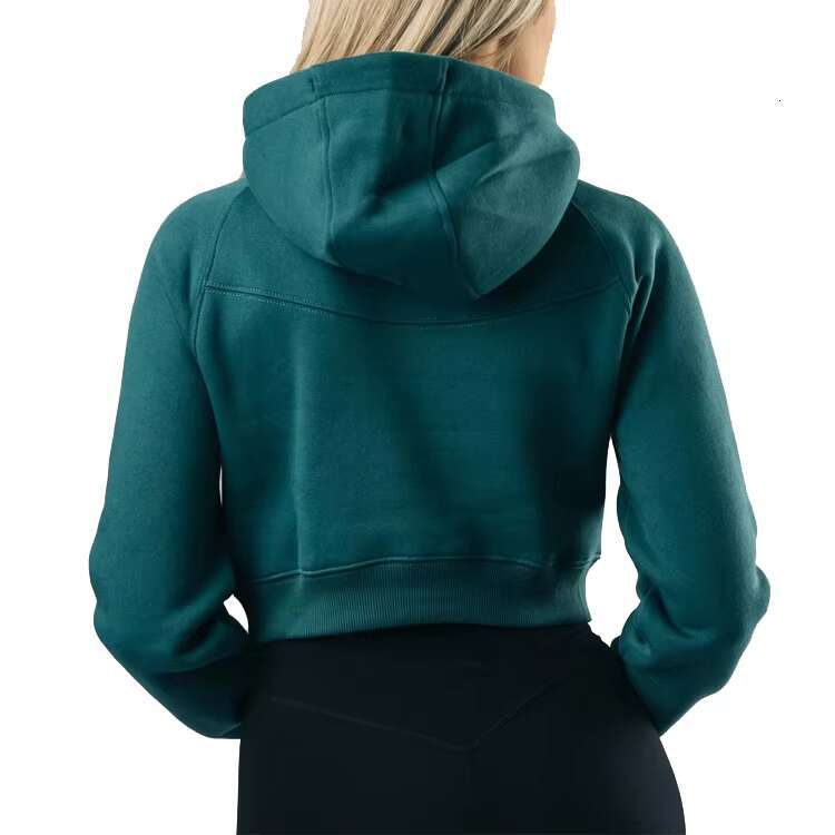 Wholesale Fiess Workout Pullover Custom Women Cropped Long Sleeve Hoodie