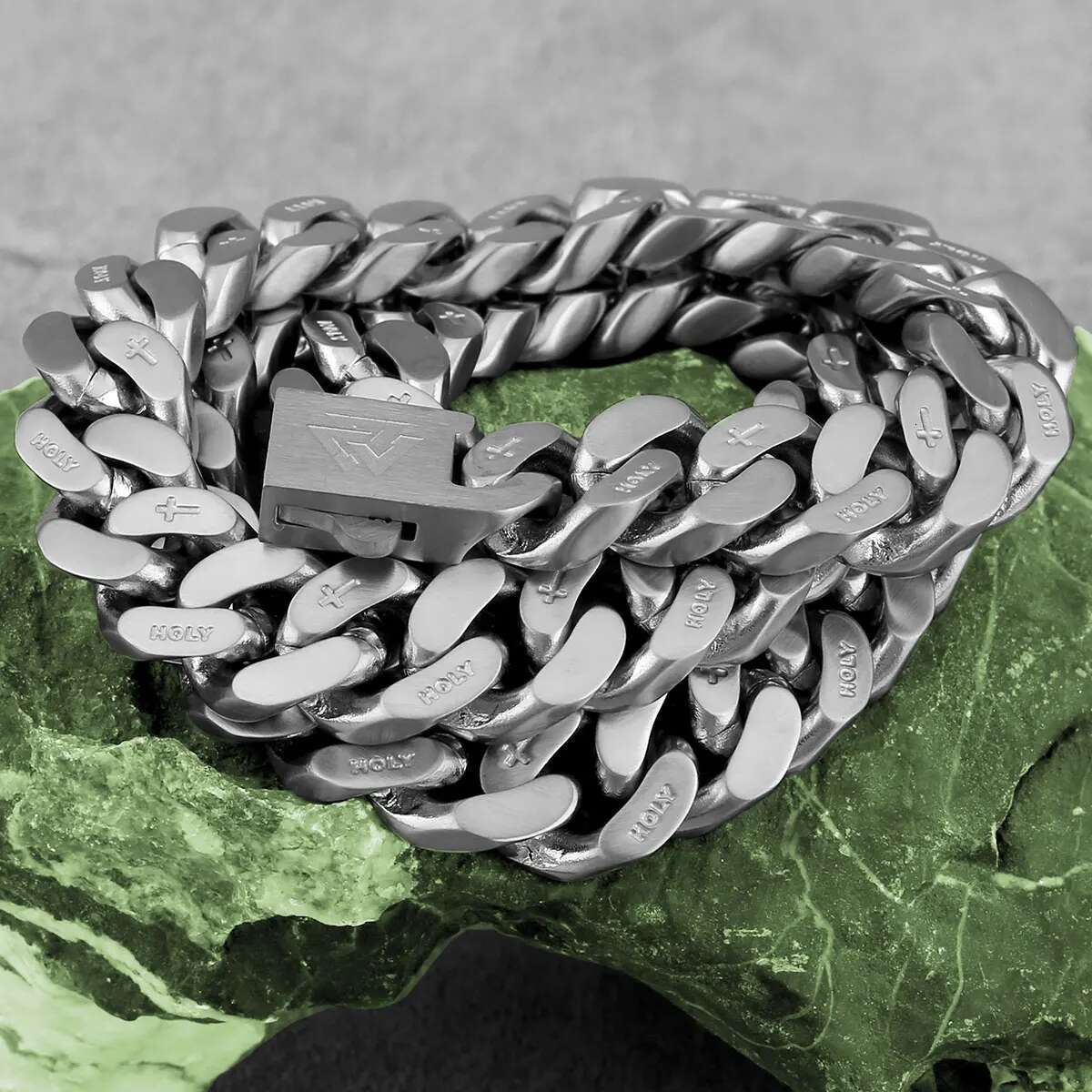 Original Design Men's Cuban Chain Fashion Punk Stainless Steel Thick Necklace Valknut Rune Biker Party Club Jewelry