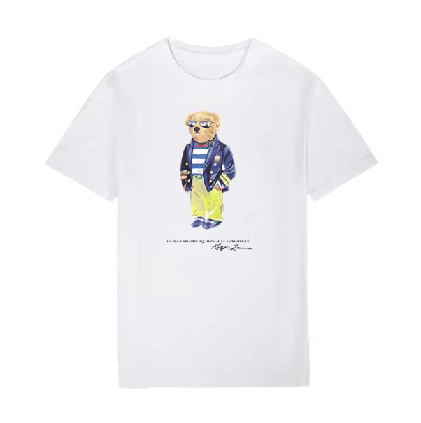 Designer Mens T Shirt Men Womens bear t shirt Summer Fashion clothes Tshirt Wash Letters Casual streetwear Washed Short Sleeve Man Tops Clothing Asian size S-5XL