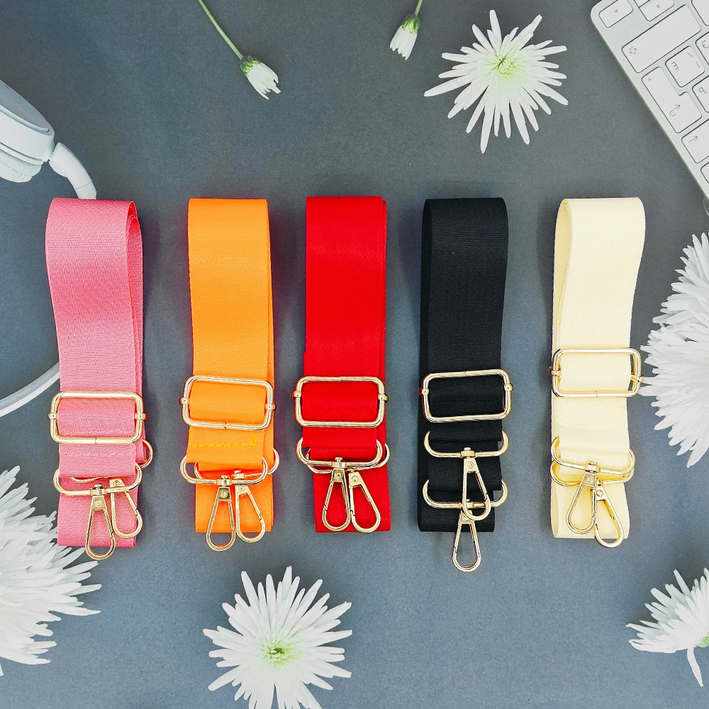 Simple And Versatile Solid Color Shoulder Straps Adjustable Bag Straps Replaceable Crossbody Bag Straps Travel