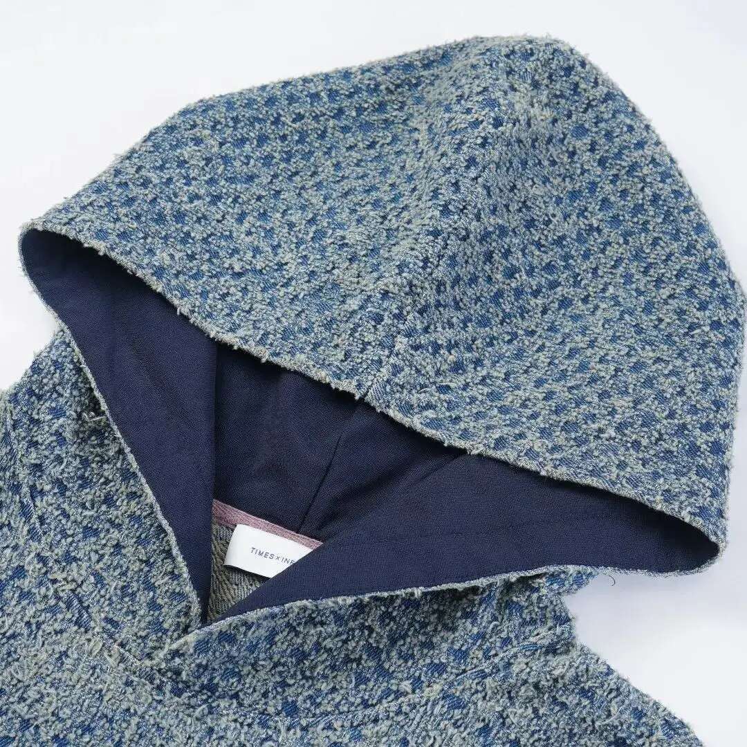 Pullover Denim Small Fragrant Wind Hoodie American Lazy Chic Woven Design Sense Of Men's And Women's Coats