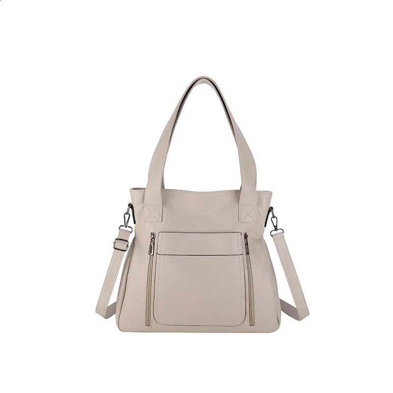 Ship from US Womens PU Leather Tote Bag Large Capacity Work Handbag Stylish Practical for Daily Use 250228FBB