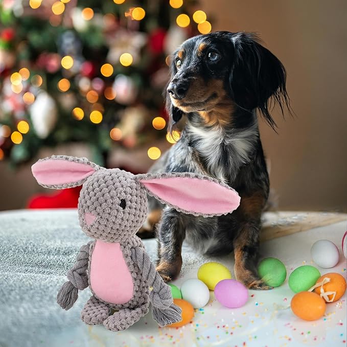 Dog Plush Toy for Large Dog Chew,Indestructible Dog Squeaky Toys,Stuffed Animals Toys with Cotton Material and Crinkle Paper,Durable Chewing Toys