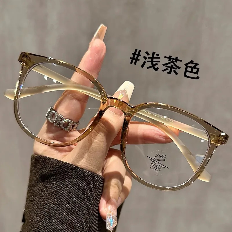 ZIROSAT 1144 anti blue Ultralight TR90 Myopia Glasses Retro Square Optical Prescription Eyeglasses Frame For Men Or Women 250228