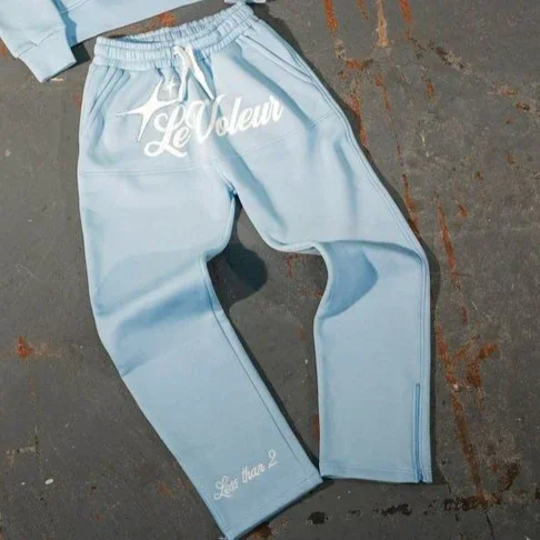 Top Mens Tracksuits Hoodie Sweatshirt Two Piece Set Men HipHop Letter Embroidered Vintage Rhinestone Sequins Oversized Streetwear 357