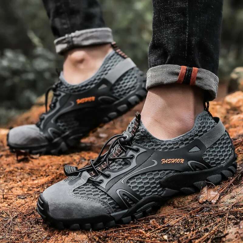 Anti-slip Wear-resistant for Men Hiking Shoes Jogging Trekking Sneakers Fast atos Outdoor Hombre Invierno