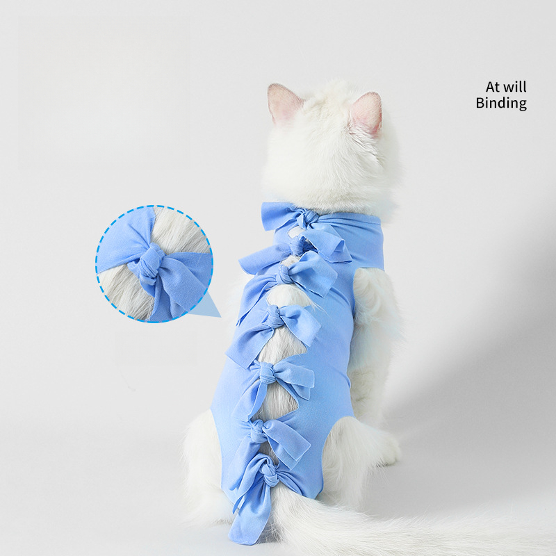 Cat Sterilization Clothing Mother Cat Weaning Clothing Anti-licking Clothing Breathable Four-legged Cat Pet Clothing