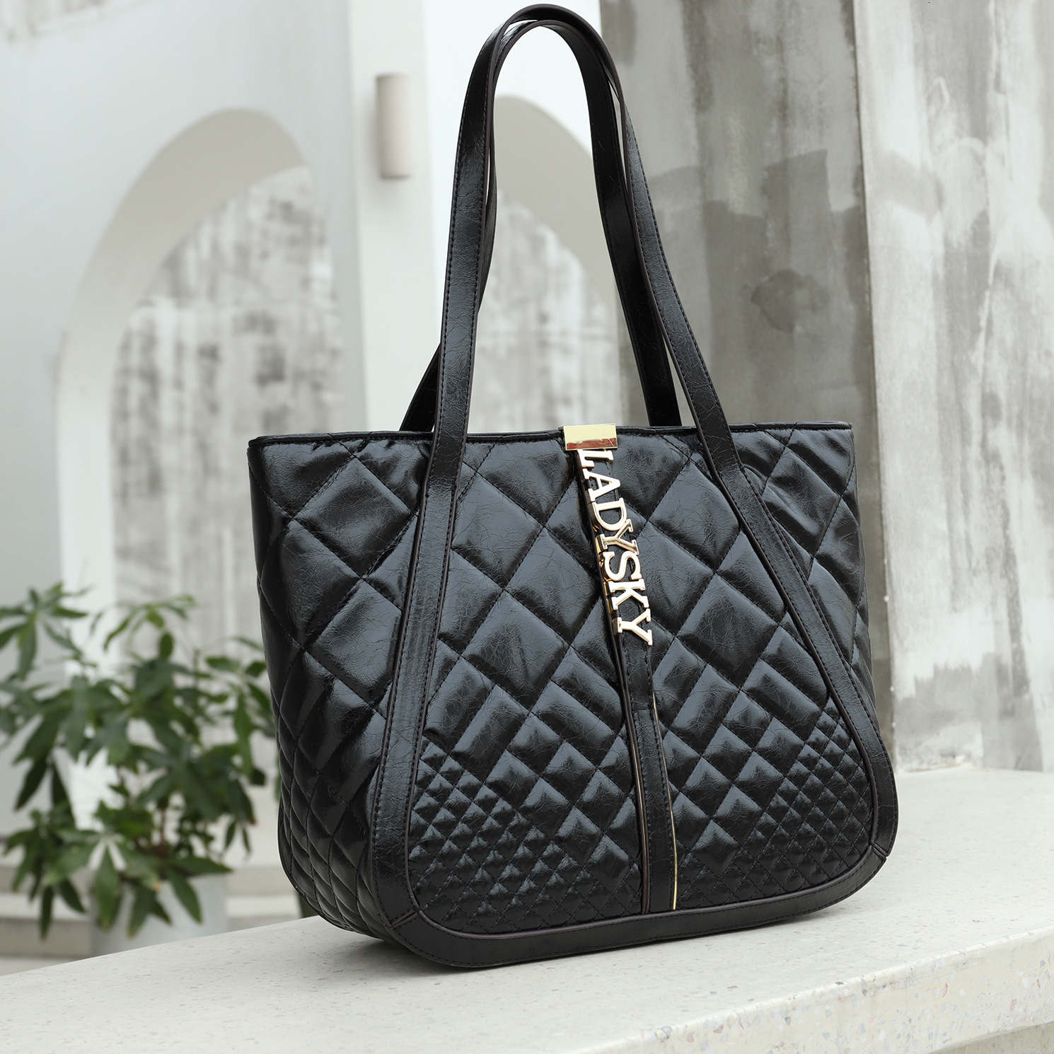 toteBag Shoulder bag ROSE NOIRE Ladysky High-Capacity Women Tote Shoulder Ladies Bag