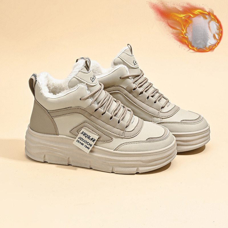 Women s Designer Shoes 2025 Winter New Height Increasing Brand New Velvet Warm Sponge Cake High Top Shoes Outdoor Sportswear Casual Non Slip Shoes