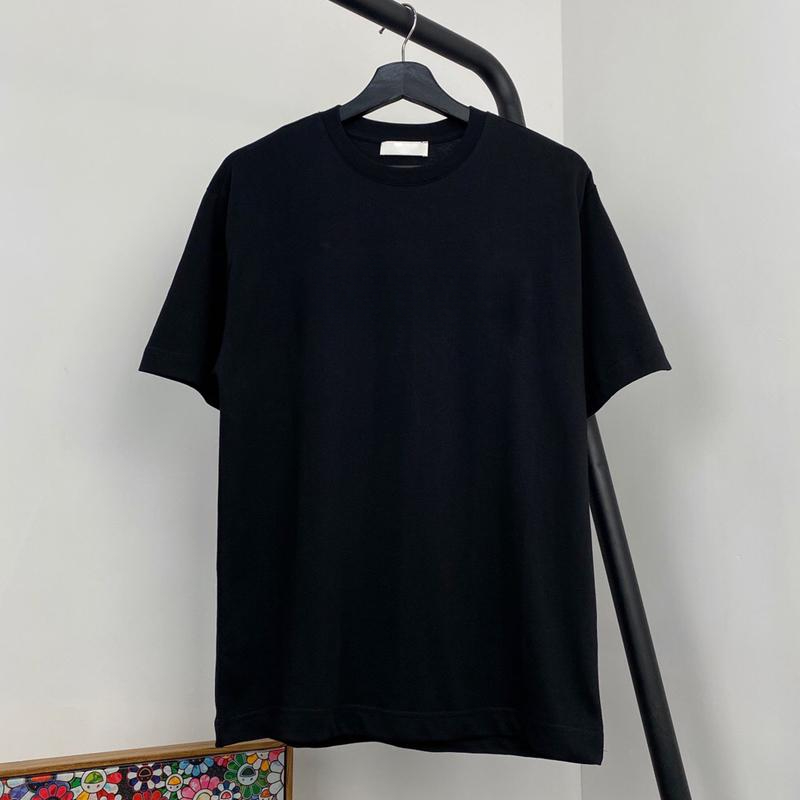 Classic Crew Neck Tees Casual High Street Shirt Simple Solid Print Tshirt Unisex Summer Breathable T-Shirt
