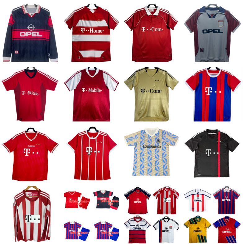 10 11 13 14 15 17 Retro BAYERNS Littbarski Munich Soccer jersey 92 93 94 95 96 97 98 99 2000 01 02 ELBER zickle LIZARAZU EFFENBERG Matthaus ROBBEN Klinsmann football shirt