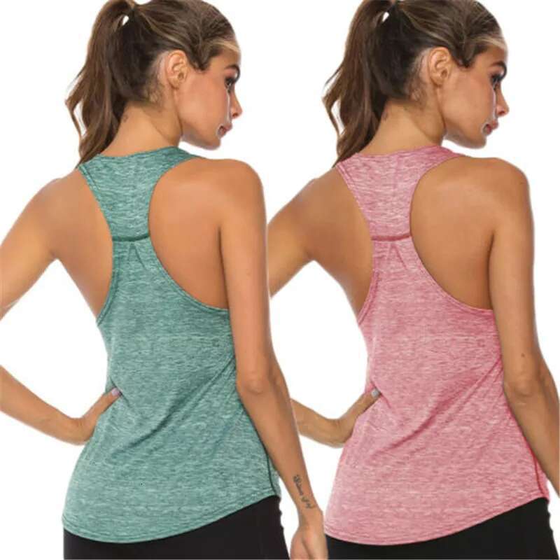 Sleeveless Gym Vest Workout Tops For Women Fiess Jogging Yoga Tank Shirt