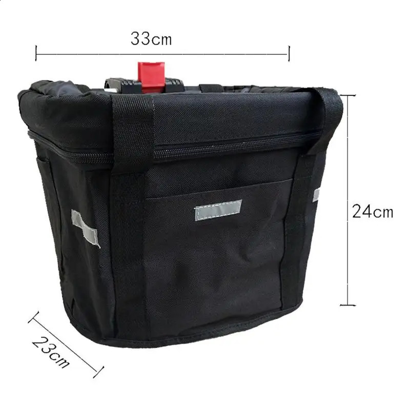 Ship from US Mountain Bike Basket Bicycle Pet Quick Release Easy Install Detachable Cycling Bag Picnic Shopping Grilling 250228FBB