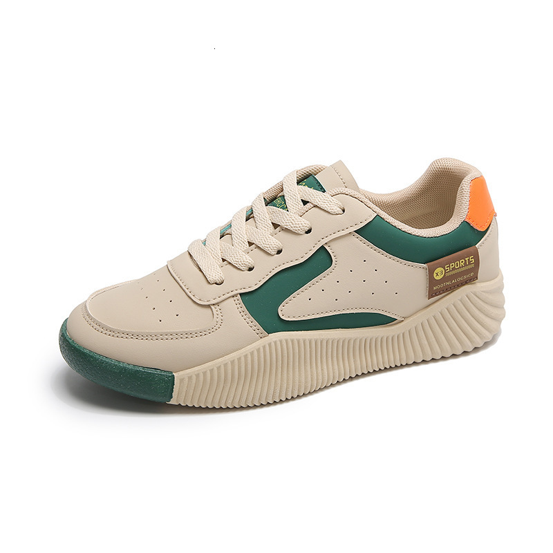 2025 Season Designer s New Breathable White Shoes With Multifunctional Thick Sole And Height Increasing Sports And Leisure Board Shoes