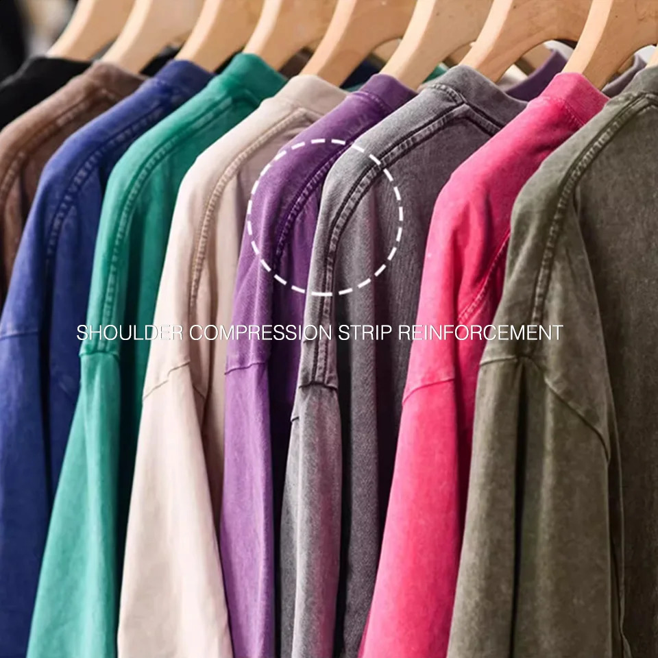 300g Heavy Men Washed Vintage Oversized T-Shirt Street Hip Hop Punk Tee women Harajuku Casual Cotton Short Sleeve Acid Wash Top 250224