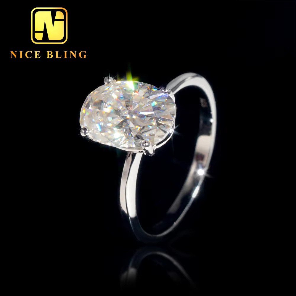 Quick transportation classic four claw pure sier silica semi paving belt handmade high-quality engagement ring