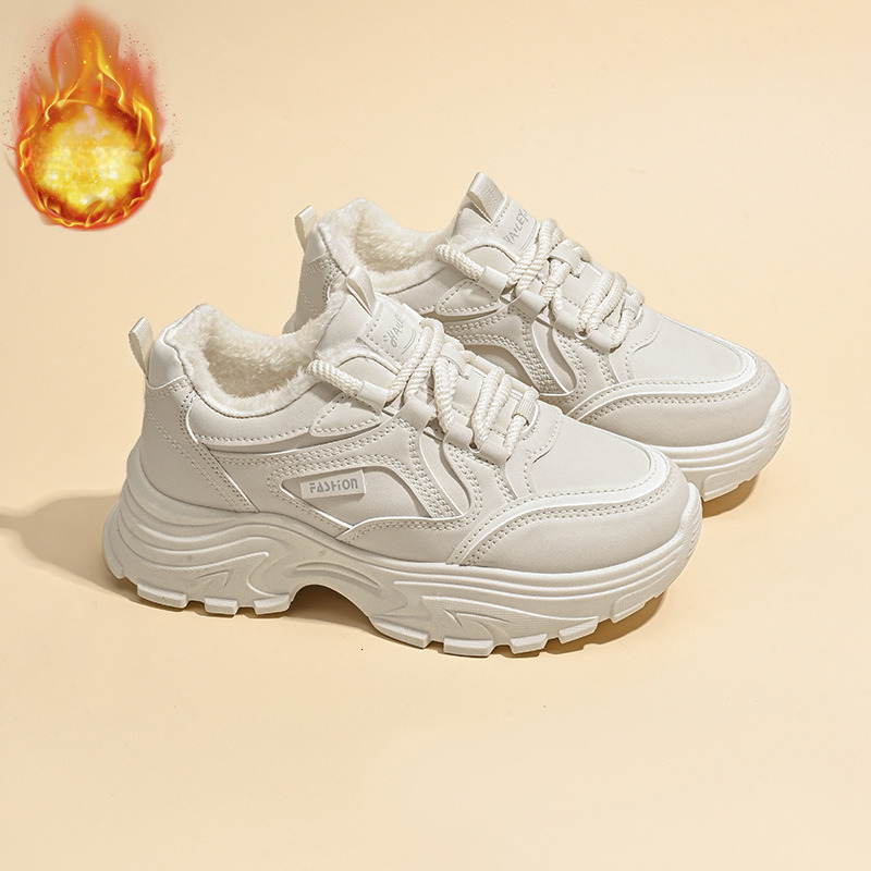 2025 Designer Winter Plush New Dad Shoes Women s Multi Functional Bottom Thick Warm Cotton Outdoor Anti Slip Sports And Leisure Running Shoes