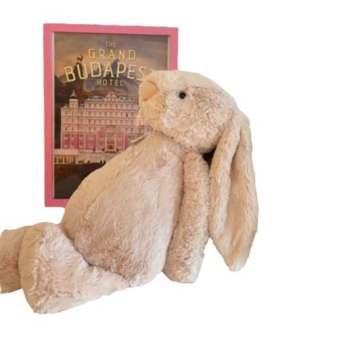 Plush Dolls 51cm Classic Shy Bonnie Rabbit Soothing Doll White Beige Light Pink Blue Cute Plush Toy