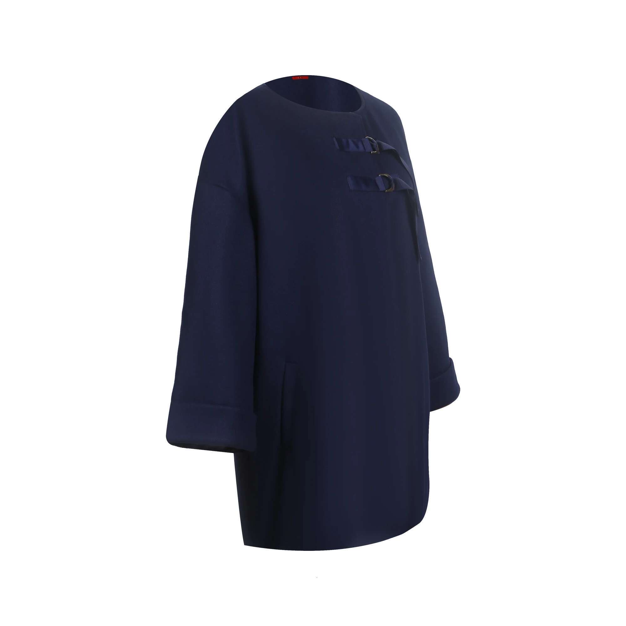 CHCH Woolen Women's Short Coats O Neck Long Sleeve One Button Coat 2024 Autumn Winter Elegant Office Female Commute Outerwears