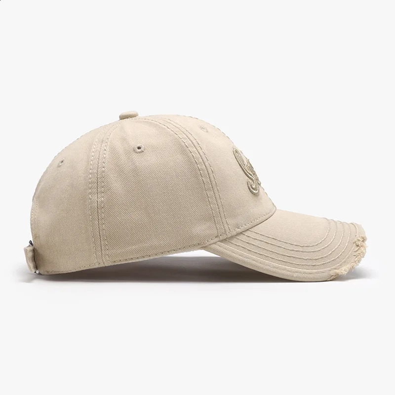 s Spring Retro Classic Visors Trendy Soft Top Hole Men Large Size Peaked Cap Outdoor Cycling Washed Womens Baseball Cap 250228