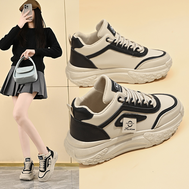 Designer's New Thick Soled High Top Dad Shoes, 2025 Four Season Multifunctional Running Sports Shoes Height Increasing Soft Soled Casual Shoes