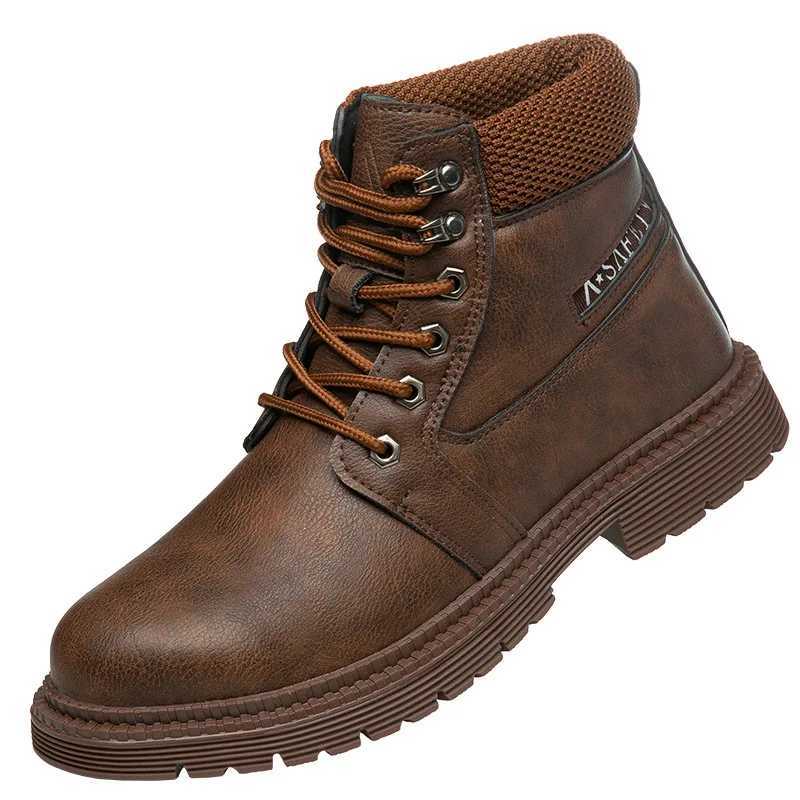 2025 New Fashion Boots Safety Shoes Mens Mid Workwear Boots Anti Smashing Anti Stab Wear-resistant Protection Shoes Z250303