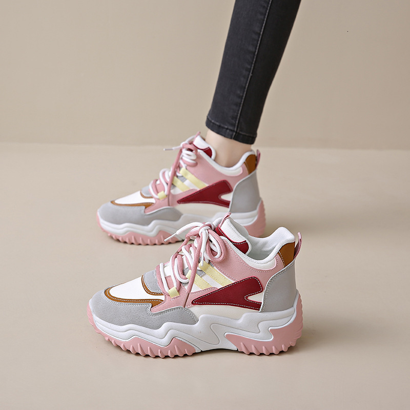 Women s Designer s New Breathable High Top Sports Shoes With Multifunctional Thick Sole And Height Increase Casual And Fashionable Casual Dad Shoes