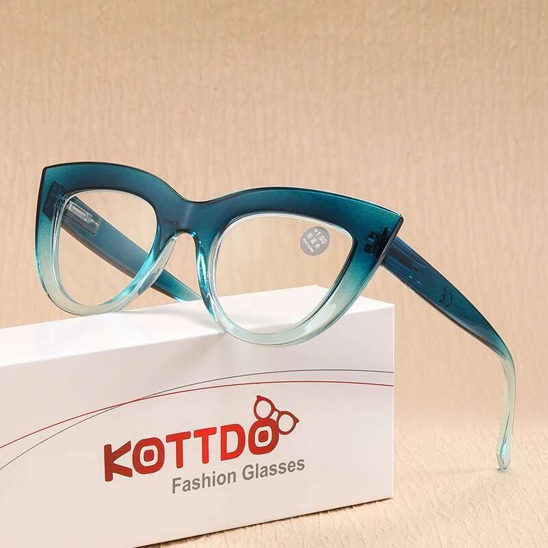New Cat Eye Reading Women Pink Anti Blue Light Eyeglasses Presbya Glasses Hypera Optical Lenses For Read +1.0 +1.5