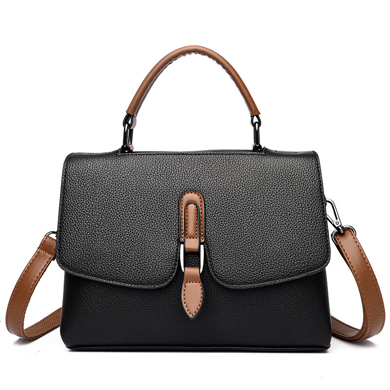 toteBag Shoulder bag ROSE NOIRE High End And Fashionable Commuting Handbag, Leather Small Square Bag, New Trend, Simple Flip, Versatile Crossbody Bag