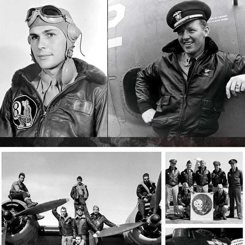 Classic Retro Us Air Force Pu Leather Jacket Male And Female Pilots Couple Motorcycle Handsome Jackets