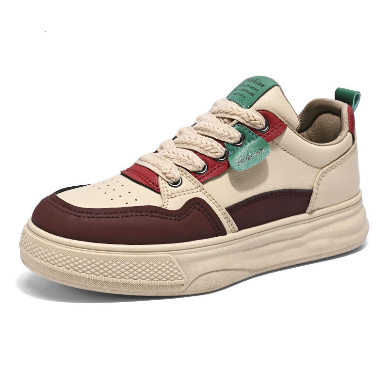 2025 Spring Designer s New Fashionable Little White Shoes With Increased Height And Thick Bottom Outdoor Leisure Sports Board Shoes For Women